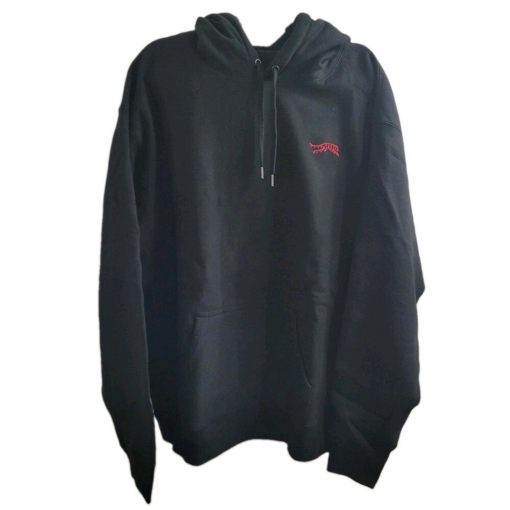 NWOT Sun Day Red Tiger Woods Black Pullover Hoodie 2XL Red Embroidered Logo